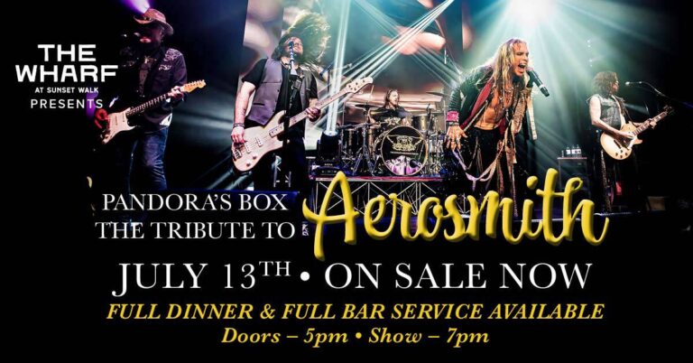 Pandora’s Box: The Tribute to Aerosmith, live at the Wharf, July 13, 2025